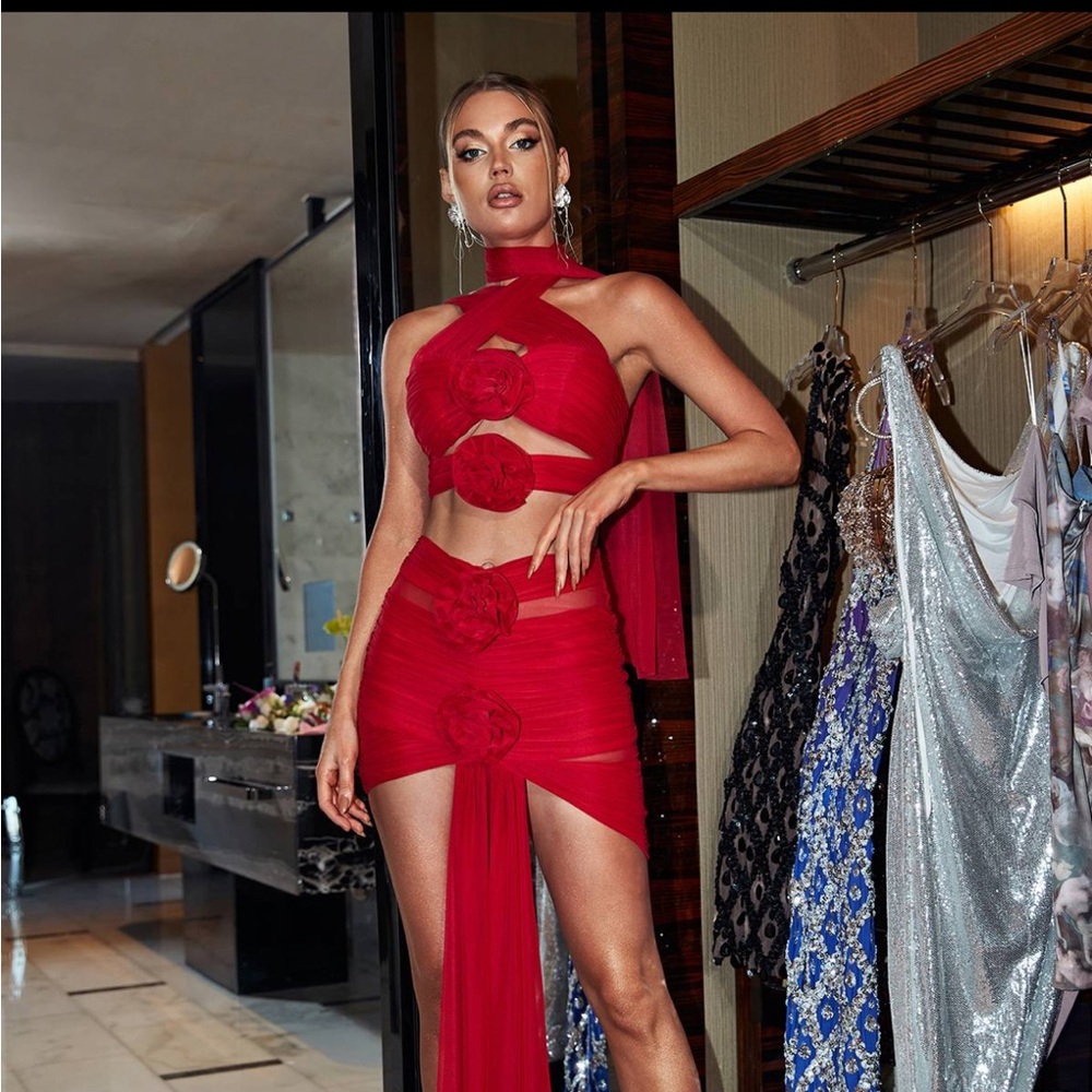 Red Cutout Dress